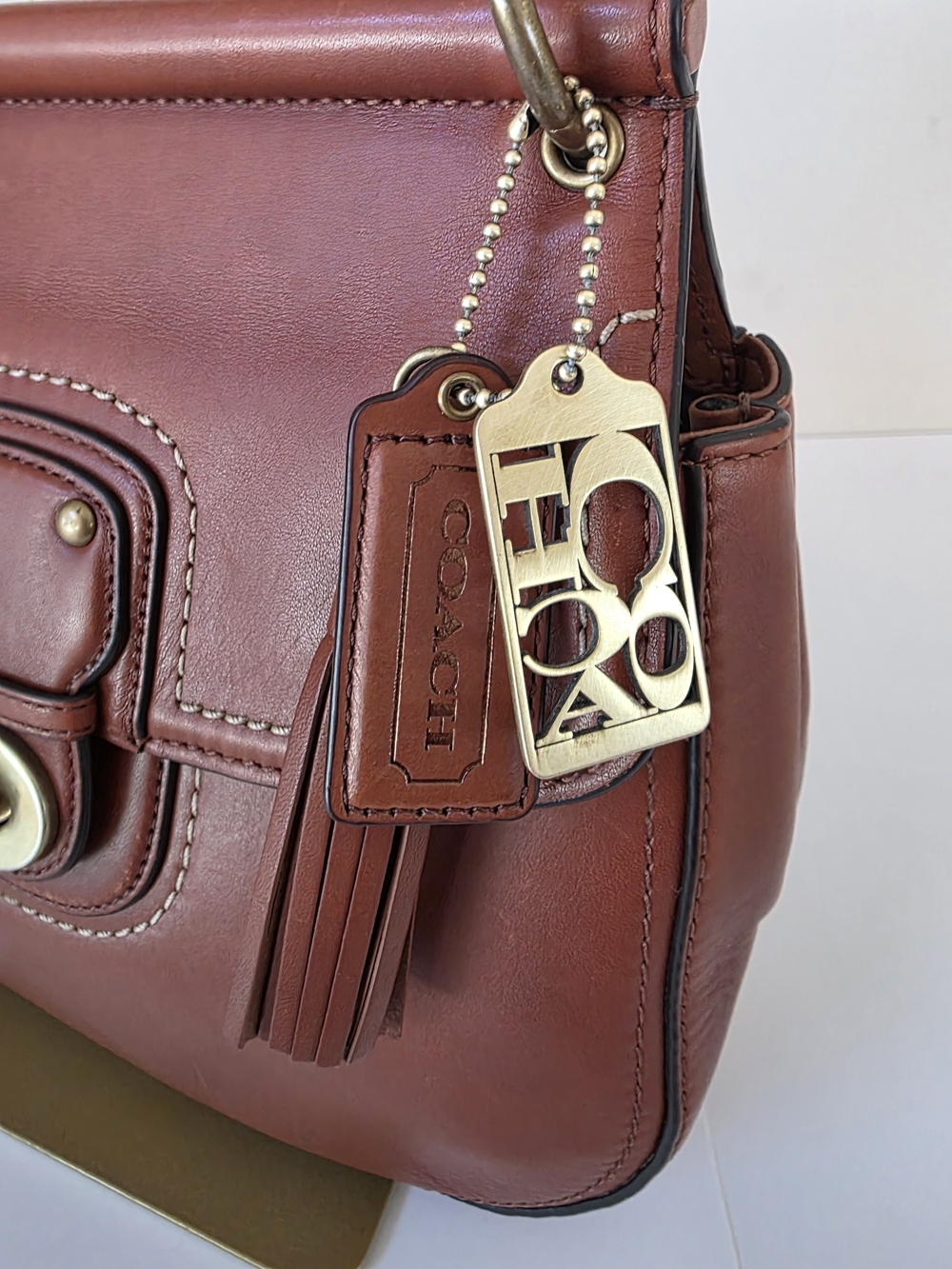 Coach Legacy 70th Anniversary Willis British Tan Leather Crossbody Shoulder Bag - Picture 4 of 16